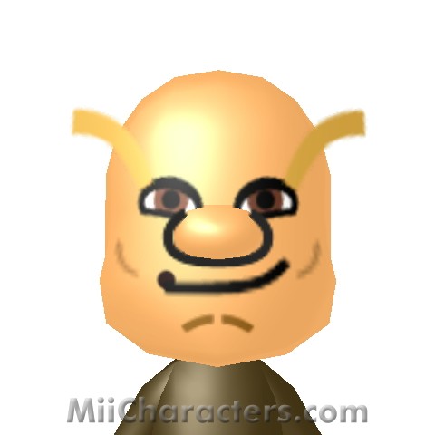 Shrek on Miicharacters Com   Mii Details For Shrek