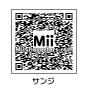 QR Code for Sanji by Mii Maker JL