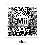 QR Code for Elsa of Arendelle by The Mii Wizard