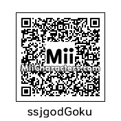 QR Code for Super Saiyan God Goku by dbzmii creator