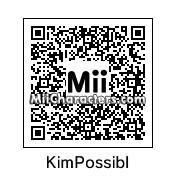 QR Code for Kim Possible by Toon and Anime