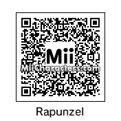 QR Code for Rapunzel by Toon and Anime