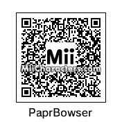 QR Code for Paper Bowser by Mii Central