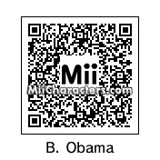 QR Code for Barack Obama by Tito