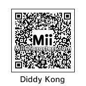 QR Code for Diddy Kong by Toon and Anime